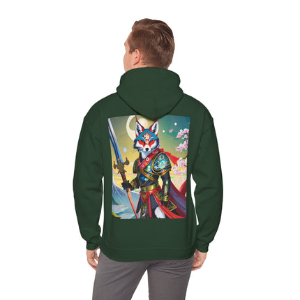 Cyberpunk Samurai Fox – Heavy Blend™ Hooded Sweatshirt