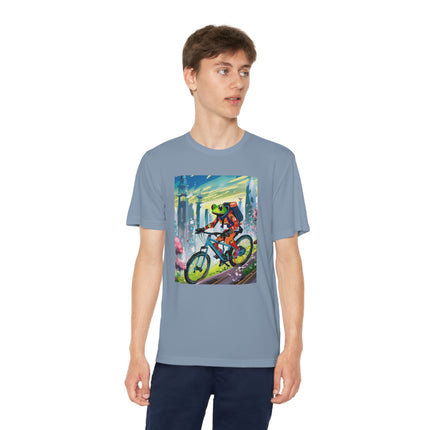 Cyberpunk Frog Youth Competitor Tee