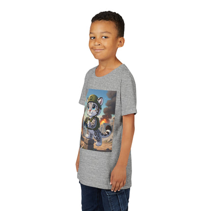 Snow Leopard Lookout Youth Short Sleeve Tee