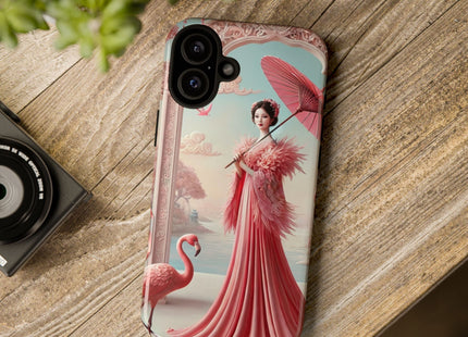 Petals, Porcelain, and Flamingos Phone Cases