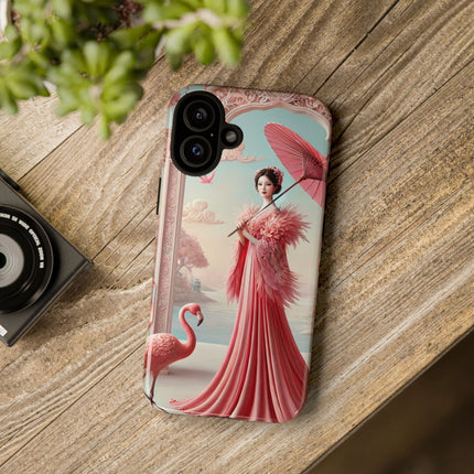 Petals, Porcelain, and Flamingos Phone Cases