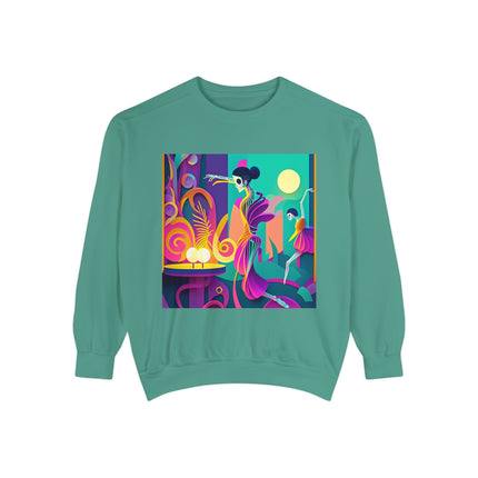 Dance of the Skeleton Ballerinas Unisex Garment-Dyed Sweatshirt