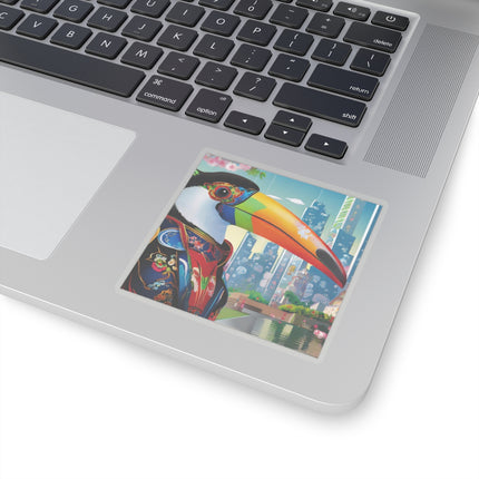 Cyber Toucan Chic Kiss-Cut Stickers (4 Sizes)