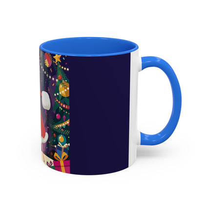 🎄❄️ The Christmas Snowball Dance Colorful Mug – Whimsical Holiday Fashion Fantasy