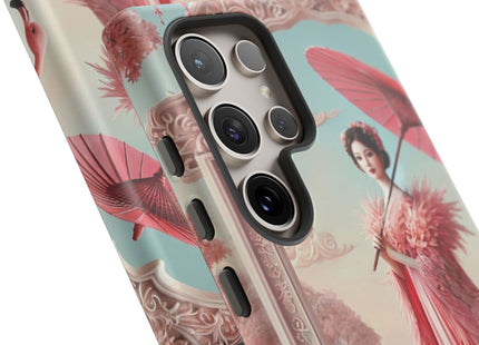 Petals, Porcelain, and Flamingos Phone Cases