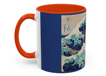 The Great Wave off Kanagawa by Katsushika Hokusai Colorful Mugs (11oz, 15oz)