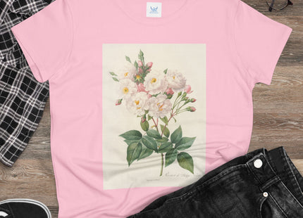 Rosa Noisettiana by Pierre Joseph Redouté Women's Midweight Cotton Tee