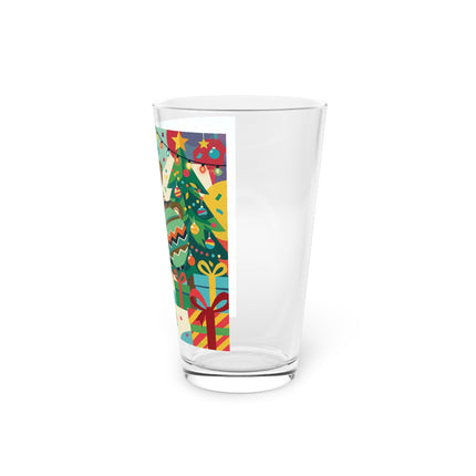 🎄✨ The Lady Of The Christmas Ornament Pint Glass – Art Deco Holiday Fantasy