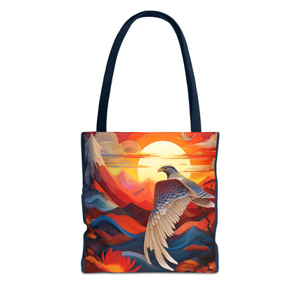 Falcon's Sunset Masterpiece Tote Bag (AOP)