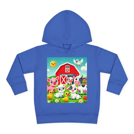 Happy Barnyard Morning Toddler Pullover Fleece Hoodie