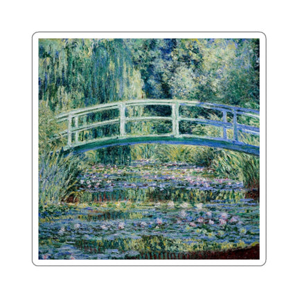Water Lilies and Japanese Bridge by Claude Monet Kiss-Cut Stickers (4 Sizes)