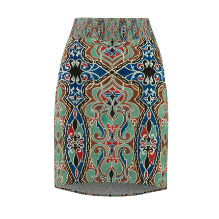 Arabian Ornament by Elizabeth A. Nedwill Women's Pencil Skirt (AOP)