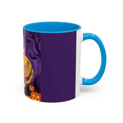 🎭🌹 The Harlequin Rose Masquerade Colorful Mug – Theatrical Halloween Romance