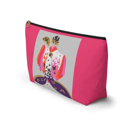Butterfly Kimono Cosmetic Bag – Elegant Japanese Fantasy & Whimsical Grace