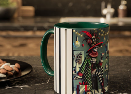 Whimsical Christmas Tea Party Colorful Mugs (11oz, 15oz)