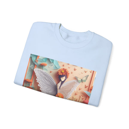 Zinnia Fairy Unisex Heavy Blend™ Crewneck Sweatshirt
