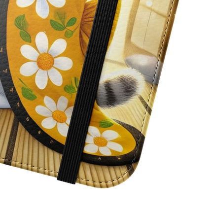 🐱🍵 Playful Kitten in the Tea Room Flip Case – Curious Charm & Cozy Whimsy