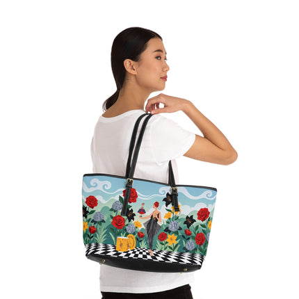 🌹🎭 The Lady Of The Little Dancer Shoulder Bag – Art Deco Floral Fantasy