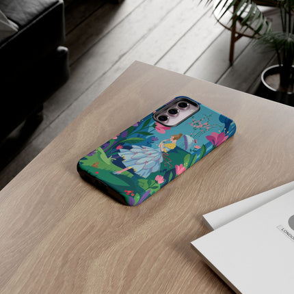 🌸☂️ A Stroll Through The Enchanted Forest Phone Case – Art Deco Floral Fantasy