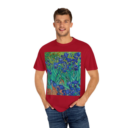 Irises by Van Gogh Unisex Garment-Dyed T-shirt