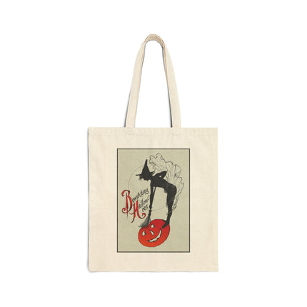 Bewitching Halloween Cotton Canvas Tote Bag