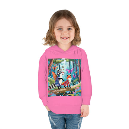Whimsical Woodland Toddler Pullover Fleece Hoodie