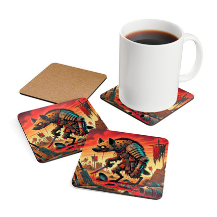 The Cunning Scavenger Corkwood Coaster Set
