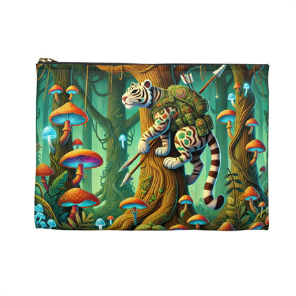 Silent Stripes Accessory Pouch – Stealthy Tiger & Misty Jungle