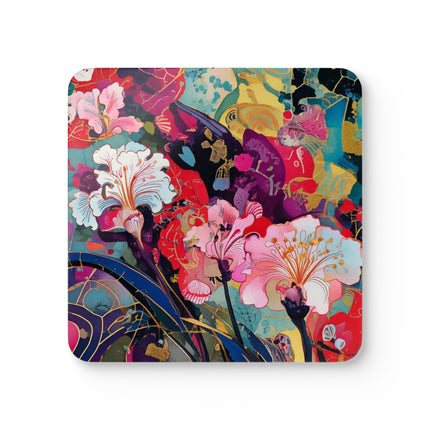 Ethereal Irises Corkwood Coaster Set