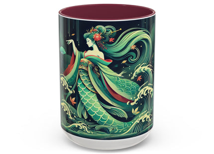 Mermaid Queen Rising from the Deep Colorful Mugs (11oz, 15oz)