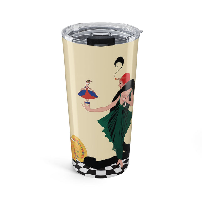 The Marionette 20oz Tumbler – Theatrical Glamour & Cabaret Elegance
