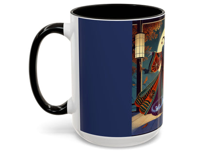 Court Magician with Ghost Butterflies Colorful Mugs (11oz, 15oz)