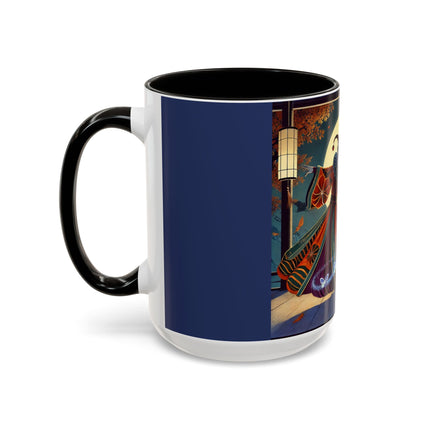 Court Magician with Ghost Butterflies Colorful Mugs (11oz, 15oz)