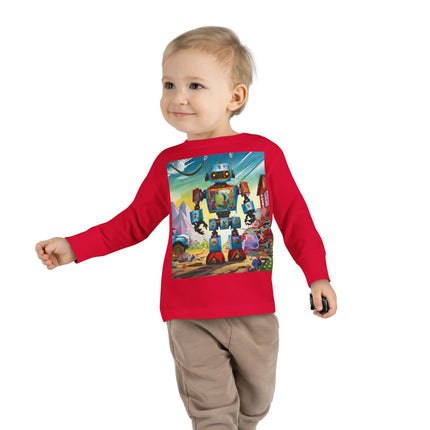 The Rusty Robot Toddler Long Sleeve Tee