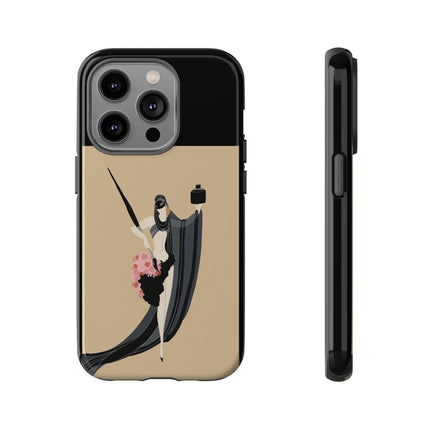 Dancer with Ink & Blossoms Phone Case – Elegant Grace & Artistic Poise
