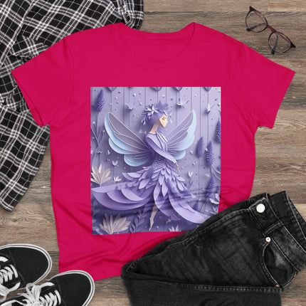 Lavender Fairy Women's Midweight Cotton Tee