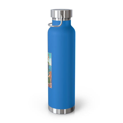 Three Mermaids with Strings of Pearls by Carlo Chiostri Copper Vacuum Insulated Bottle, 22oz