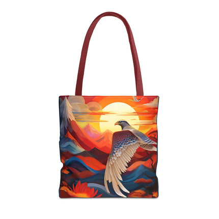 Falcon's Sunset Masterpiece Tote Bag (AOP)