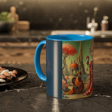 The Seahorse Court Colorful Mugs (11oz, 15oz)