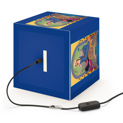 December & Tanzanite Zodiac Light Cube Lamp