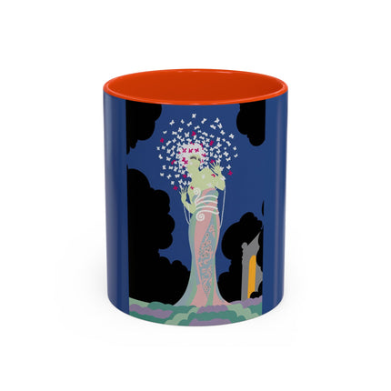 Butterfly Enchantress Colorful Mugs – Ethereal Art Deco Magic & Transformation