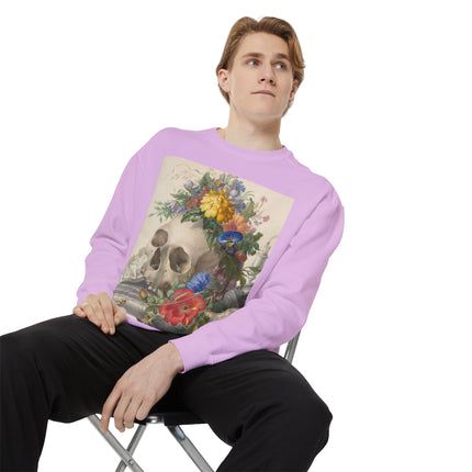 Vanitas Still Life by Herman Henstenburgh Garment-Dyed Sweatshirt
