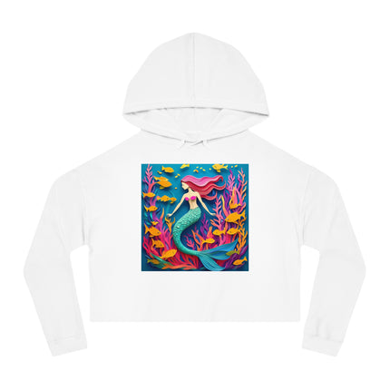 Mermaid Cropped Hooded Sweatshirt