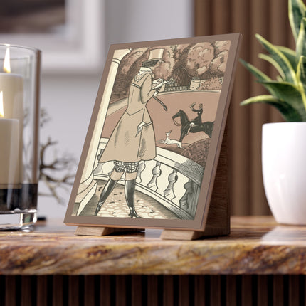 Equestrian Elegance by Fernand Siméon Ceramic Tile
