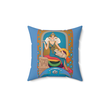 April & Diamond (from the Gem Series) by Sofia Chiostri Spun Polyester Square Pillow