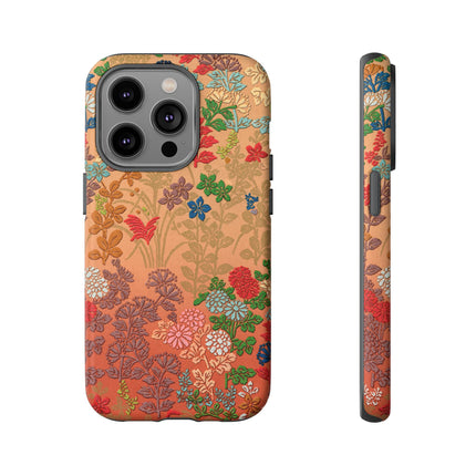 Ornamental Japanese Flower Pattern Phone Cases