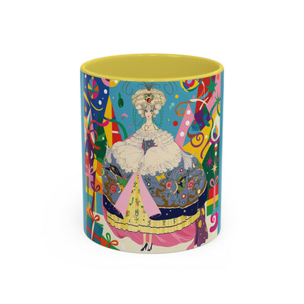 🎀✨ The Christmas Court Of Joy Colorful Mug – Art Deco Holiday Fantasy