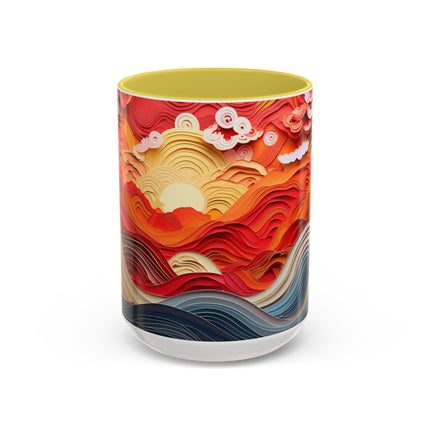 Vibrant Sunrise Sky Colorful Mugs (11oz, 15oz)
