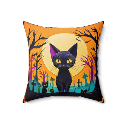 Phantom Parade Spun Polyester Square Pillow