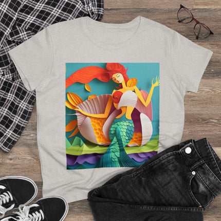 Charming Mermaid Women's Midweight Cotton Tee